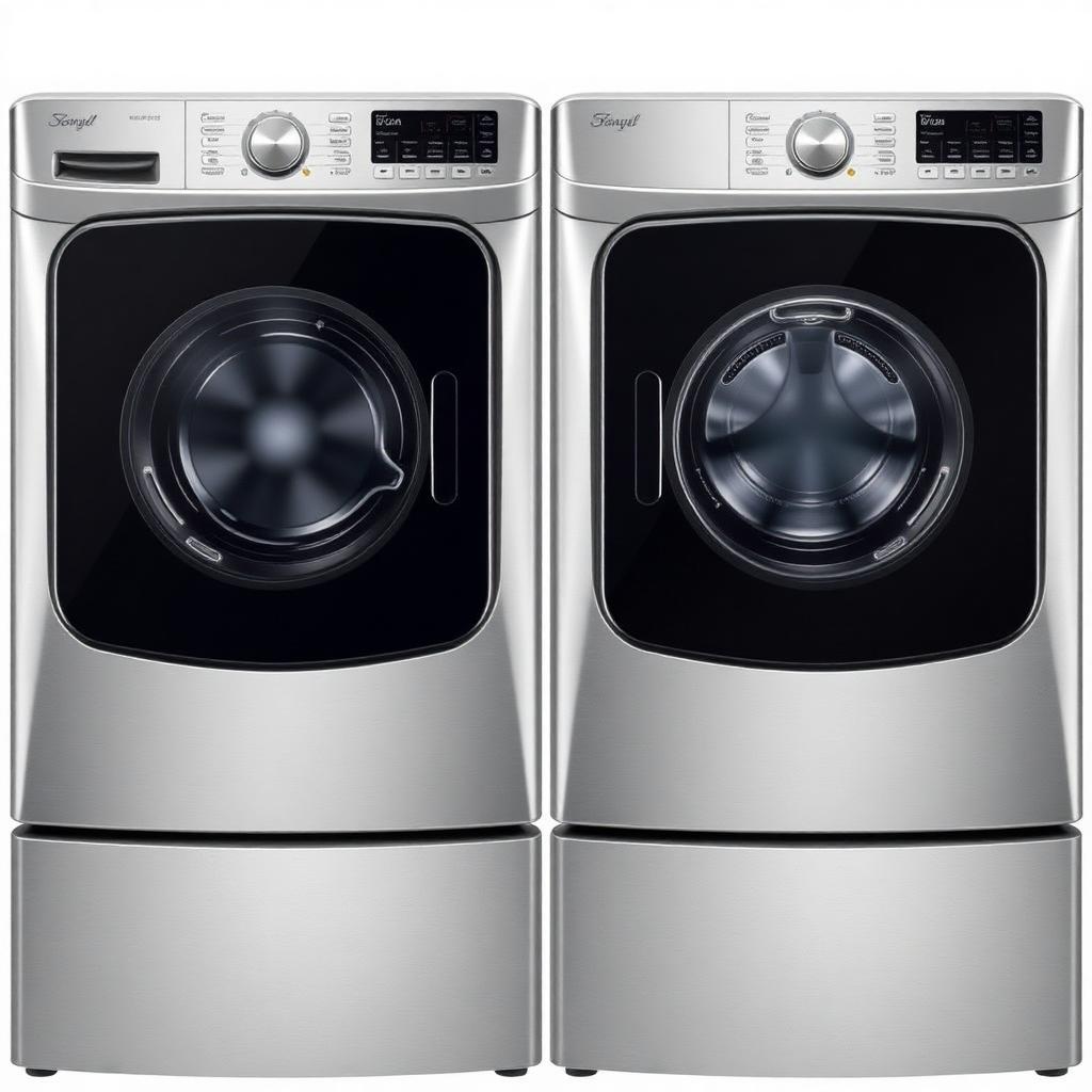 Front-load washer and dryer pair